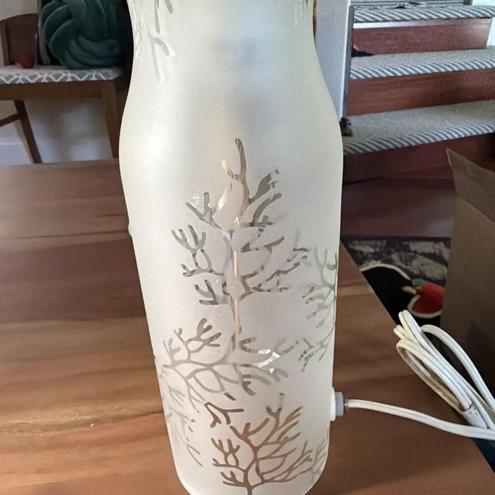 VTG Cylindrical Frosted Glass Table Lamp Designed by Michiko Nakata for Ikea